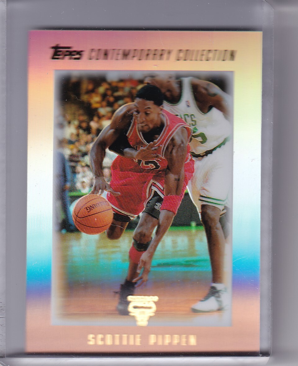 2003-04 TOPPS #121 SCOTTIE PIPPEN CHROME REFRACTOR BULLS HOF 0152