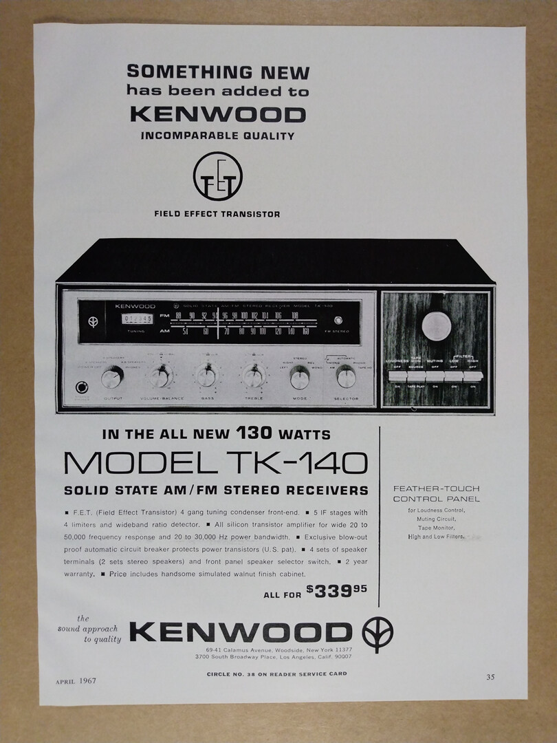 1967 Kenwood TK-140 Stereo Receiver vintage print Ad | eBay