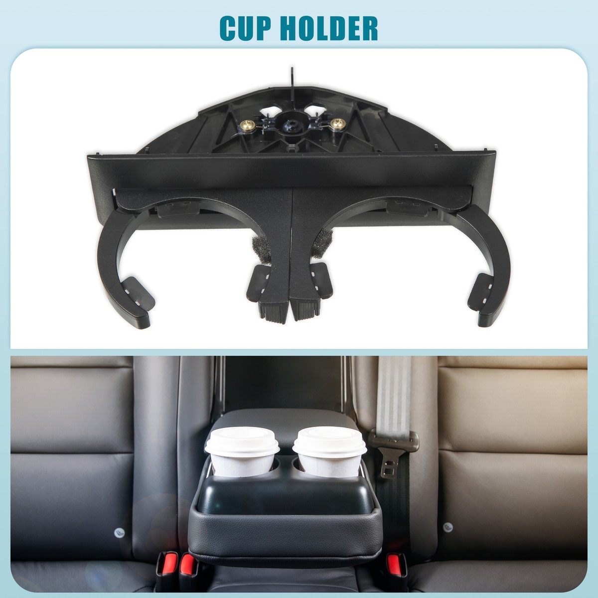 Rear Cup Holder Insert 51168184520 Cup Drink Holder for BMW E39