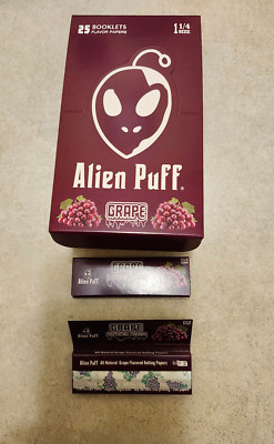 Alien Puff Grape Rolling Papers 2 Packs