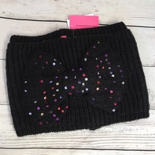 Betsey Johnson Multicolor Sequin Bow Infinity Scarf NWT