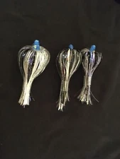 High Percentage Salmon Trolling Flies Real Alewife Series Pack Of 3- 4” Rigged