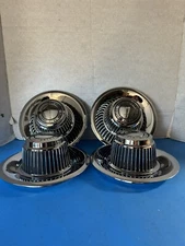 4 CHEVROLET DERBY CENTER CAPS CORVETTE RALLY WHEELS ,GM LICENSED, METAL