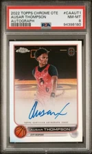PSA 8 - AUSAR THOMPSON Auto - 2022 Topps Chrome OTE Autograph RC Overtime Elite