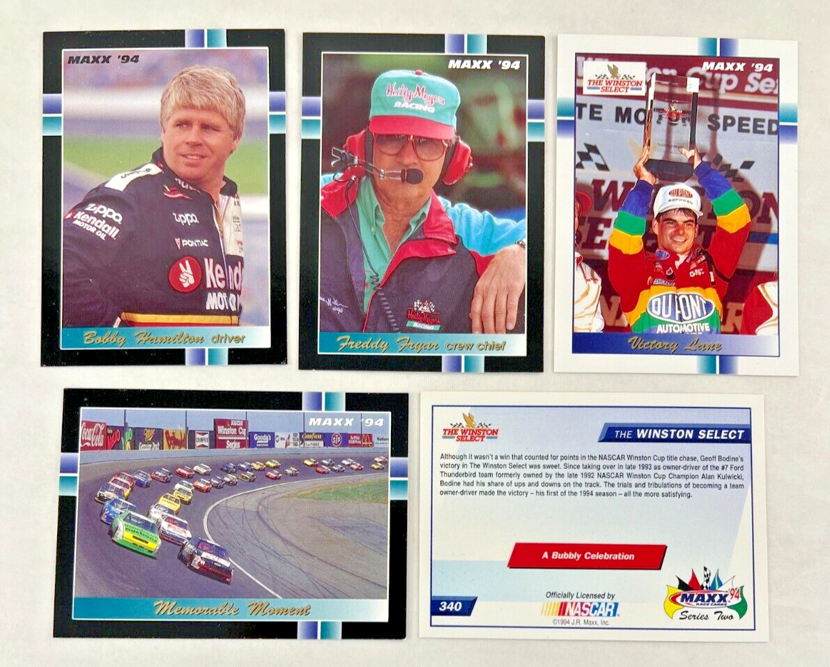 epex ジェフ makestar arカード MAXX '94 RACING 1994 SERIES 2 NASCAR Complete (#241-340) Card Set