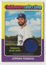 2024 Topps Heritage - Jordan Romano Clubhouse Collection Relic - Blue Jays
