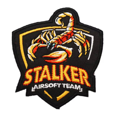 STALKER AIRSOFT TEAM EMBROIDERED IRON-ON PATCH...RARE...