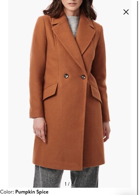 NWT Bernardo Ladies' Long Coat, Color Brown, Size L