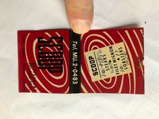 OLD Vintage "SCOOP" Restaurant, New York City matchbook MADE IN USA
