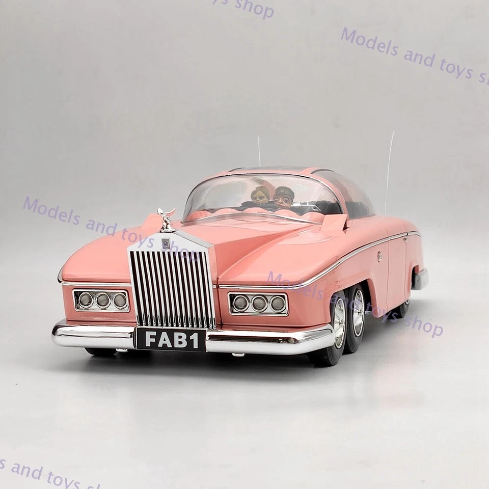 RARE AMIE 1:18 Rolls Royce Lady Penelope's Thunderbirds FAB 1 Resin Models Car - Image 4 of 4