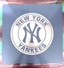 New York Yankees laser engraved aluminum plate Bar plate