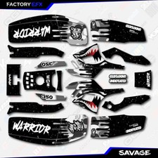 Gray Savage Camo Racing Fender Graphics Kit f...