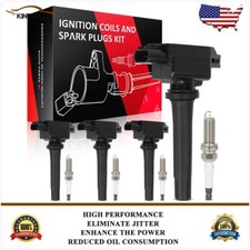4 Ignition Coils & Spark Plugs For Mazda 3 For CX-30 CX-50 2.5L MX-5 Miata 2.0L