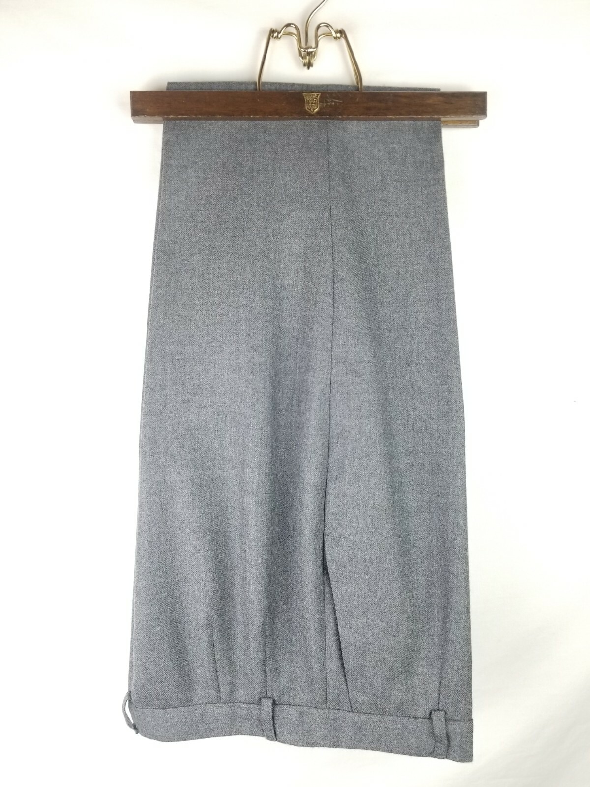 Pendleton Woman's Virgin Wool Gray Silk Lined Pan… - image 3