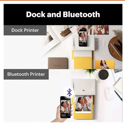 KODAK Dock Plus 4PASS Instant Photo Printer (4x6 inches) + 90 Sheets Bundle 