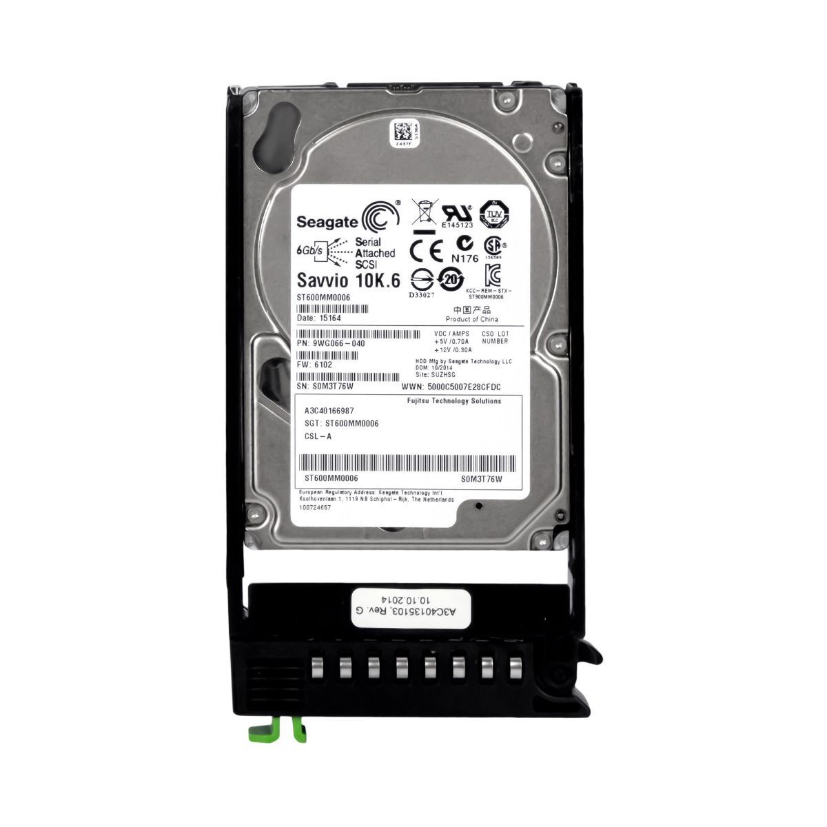 Hard Drive Fujitsu A3C40166987 600GB 10000RPM 32MB SAS-2