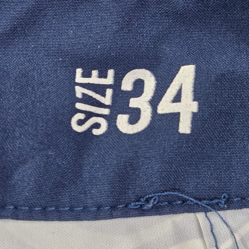 Reef Men Swimwear 34 Blue Board Shorts Floral Swim Trunks Drawstring Logo 9" - Image 4 of 4