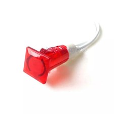 120V Square Neon Panel Indicator Light Lamp 10mm with cable HIFI DIY