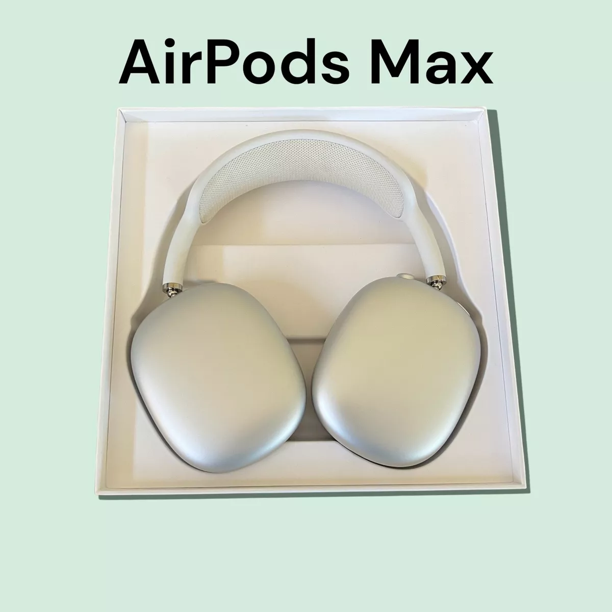 Apple AirPods Max Headphones Silver with White Headband Excellent Condition