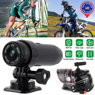 HD 1080P Motor Bike Motor Cycle Action Helmet WiFi Sport Camera Cam Full DVR US