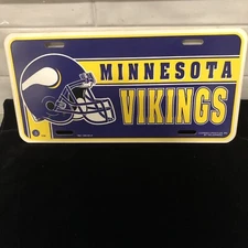 TAG Express NFLP Plastic License Plate Cover Minnesota Vikings