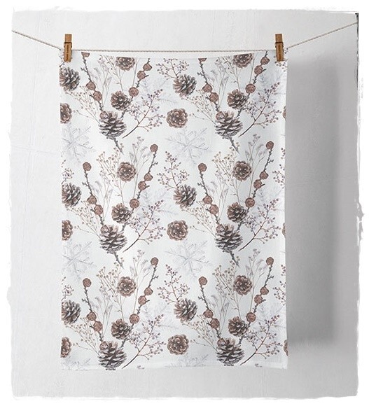 Geschirrtuch, KüChentuch Pine Cones By Ambiente | Tannenzapfen, Zapfen, Winter-image
