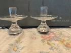 Vintage Steuben Glass Candle Holders - Displayed Only Never Used!
