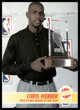 Chris Webber Rookie Of The Year 1994-95 Hoops #259 Golden State Warriors