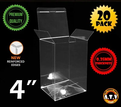ATV Protectors / Cases for 4" Funko Pop Vinyl 0.35mm Thickness (Pack of 20)