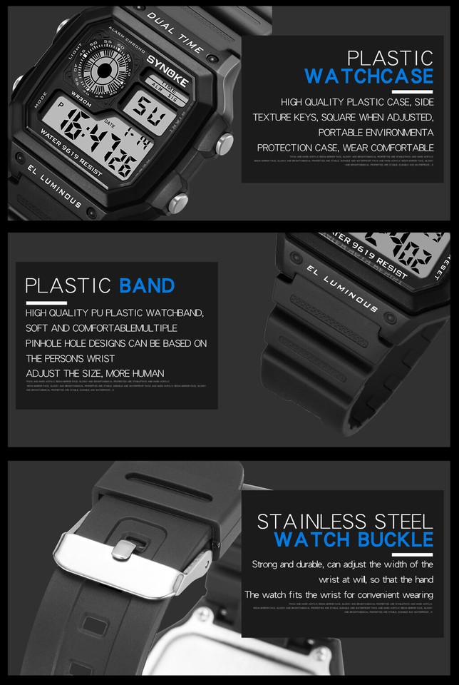 Fashion Men's Watches - Luxury Multi-function Dial Sports Watch - Date Waterproof Quartz (D84)(2MA1)