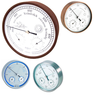 TFA 20.2027 Domatic Wetterstation analog Thermometer Hygrometer Barometer Metall
