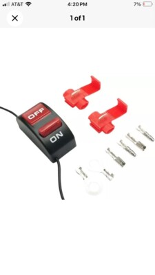 K&S Universal In-Line On/Off Switch Flat Mount 12v | eBay