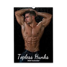 Topless Male Hunks calendar 2027/28 personalised Choose Start