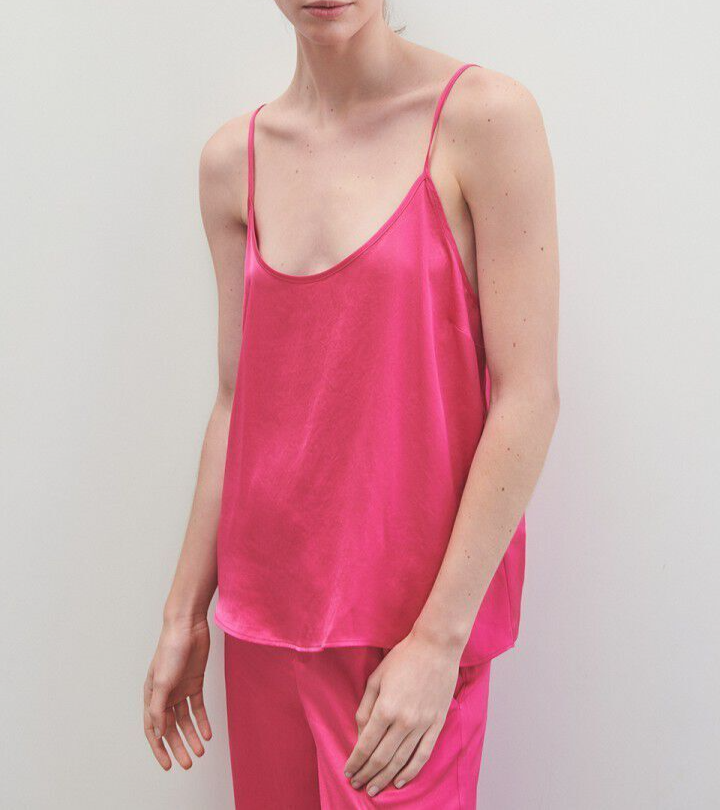 AMERICAN VINTAGE NWT $100 Widland Scoop Neck Tank in Magenta Pink Sz L