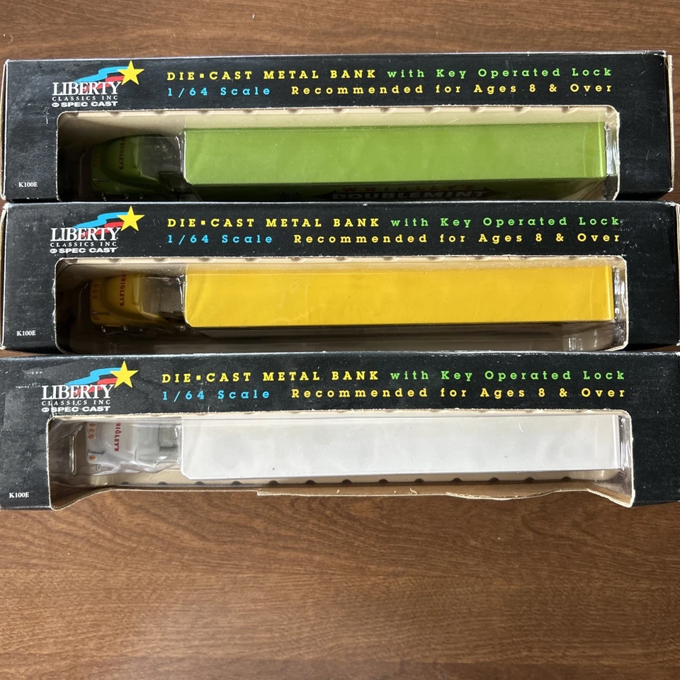 WRIGLEY'S CHEWING GUM KENWORTH TRACTOR TRAILER TRUCKS 1/64 LIBERTY CLASSICS - Image 4 of 4