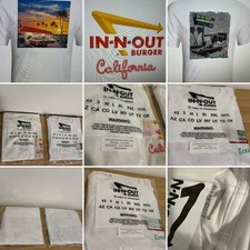 2x Official In-N-Out Burger Shirt Mens Medium California Texas 2022 2023 NEW