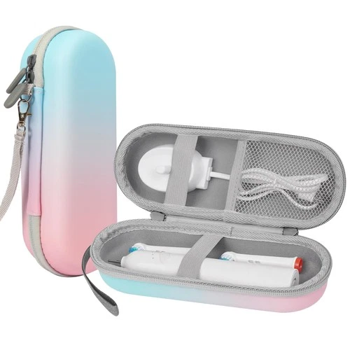 Electric Toothbrush Travel Case PU Waterproof Storage – 2 Pack