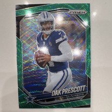 2024 Panini Prizm Dak Prescott Green Prizm #73 Dallas Cowboys Football Card
