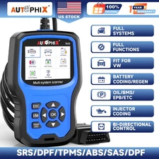 Car OBD2 Scanner All System Diagnostic Tool DPF EPB ABS SRS Injector Coding