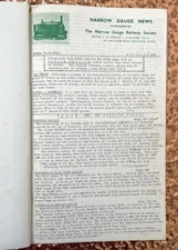 Narrow Gauge News bound railway magazines vintage 1967 issues news sheets trains