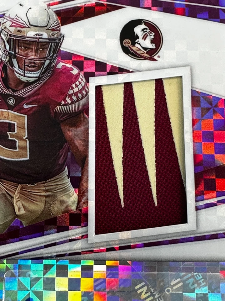 2020 Paini Chronicles Phoenix Draft Picks Cam Akers Autograph Auto Patch 13/30 - Image 4 of 4