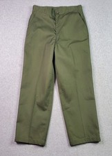 OG 507 Pants US Military VTG 80s Olive Green Mens 32X28 Actual Size Trousers