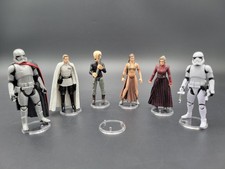 NEW Star Wars Modern Hasbro CLEAR Figure Stands POTF2 & ALL Vintage Collection