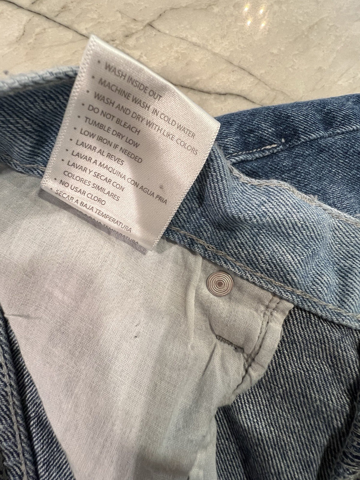 KanCan Patchwork Two Tone Button Fly Straight Leg… - image 14