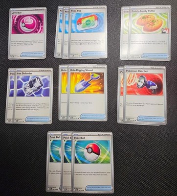Pokemon TCG - Ball Search & Catch Engine Lot (Poke Ball, Buddy Buddy Poffin ETC)