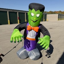Gemmy Giant Airblown Inflatable Frankenstein 8 ft Halloween Outdoor Decoration
