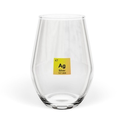 Element Series, Silver - Stemless Wine Glass - 11.75oz by TokyoBill