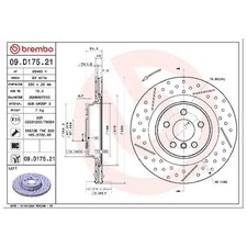 Brembo Scheibenbremse hinten links 6889357 24840891