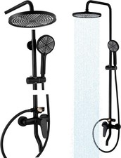 ** NEW Black Outdoor Shower Fixture | 10 Rain...