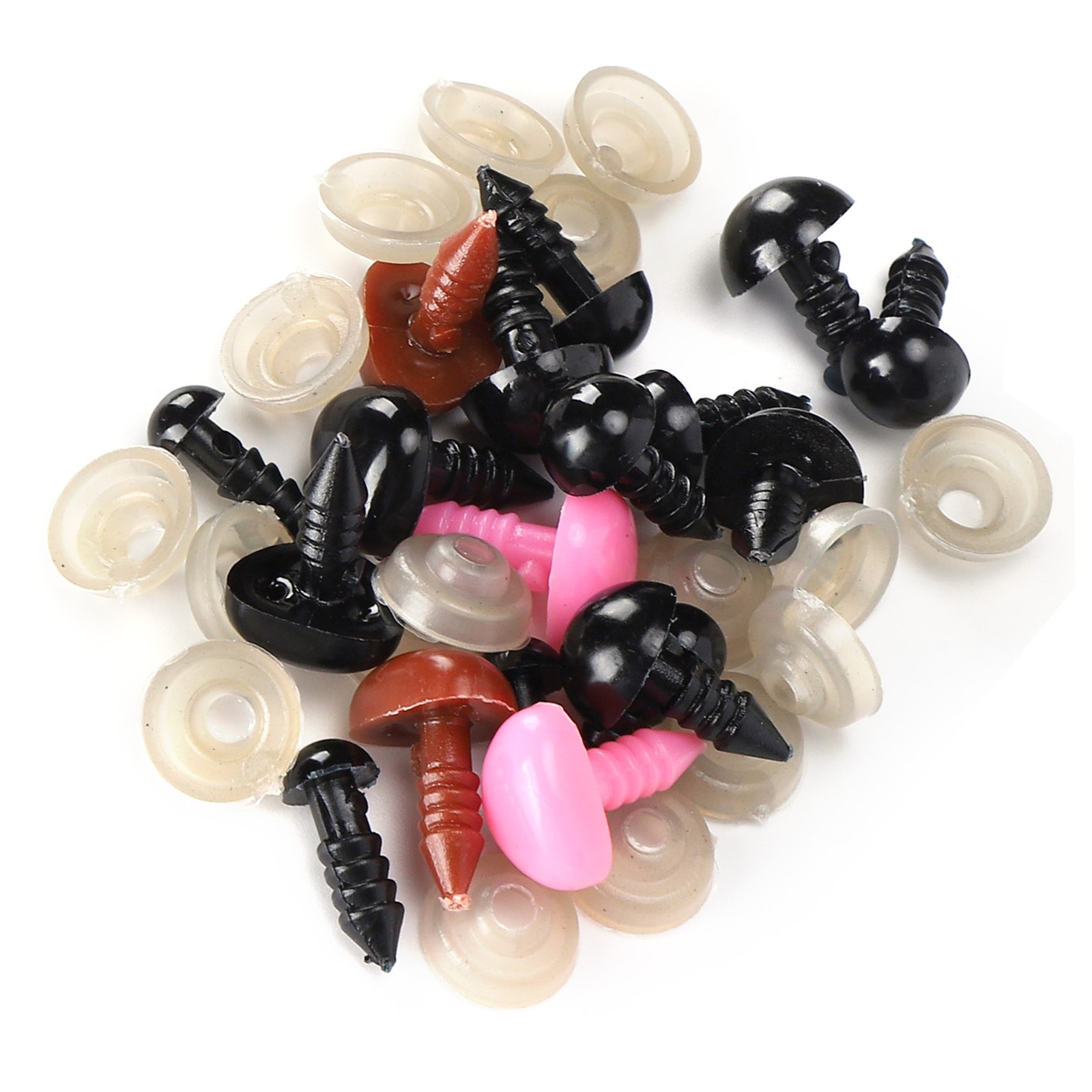 Plastic Eyes Noses With Washers Plush Doll Teddy Bear Stuffed Animals DIY Toy